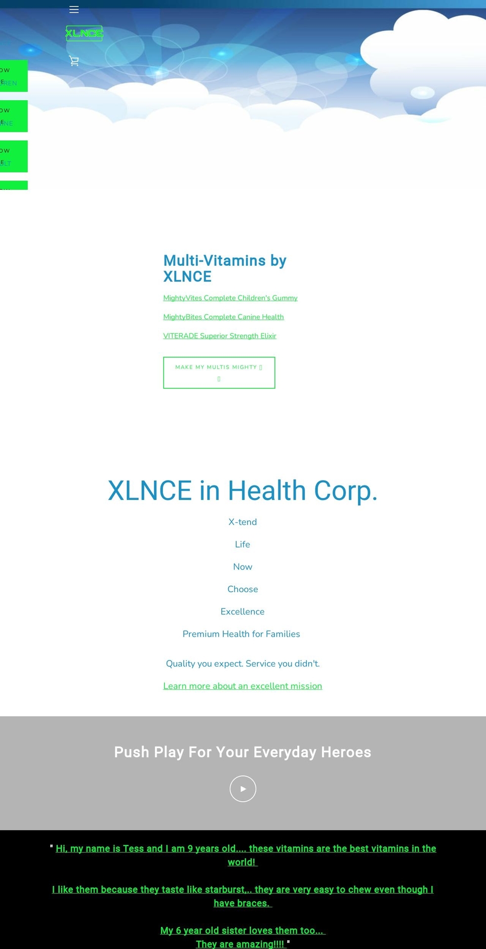 shopxlnce.com — Shopify storefront screenshot