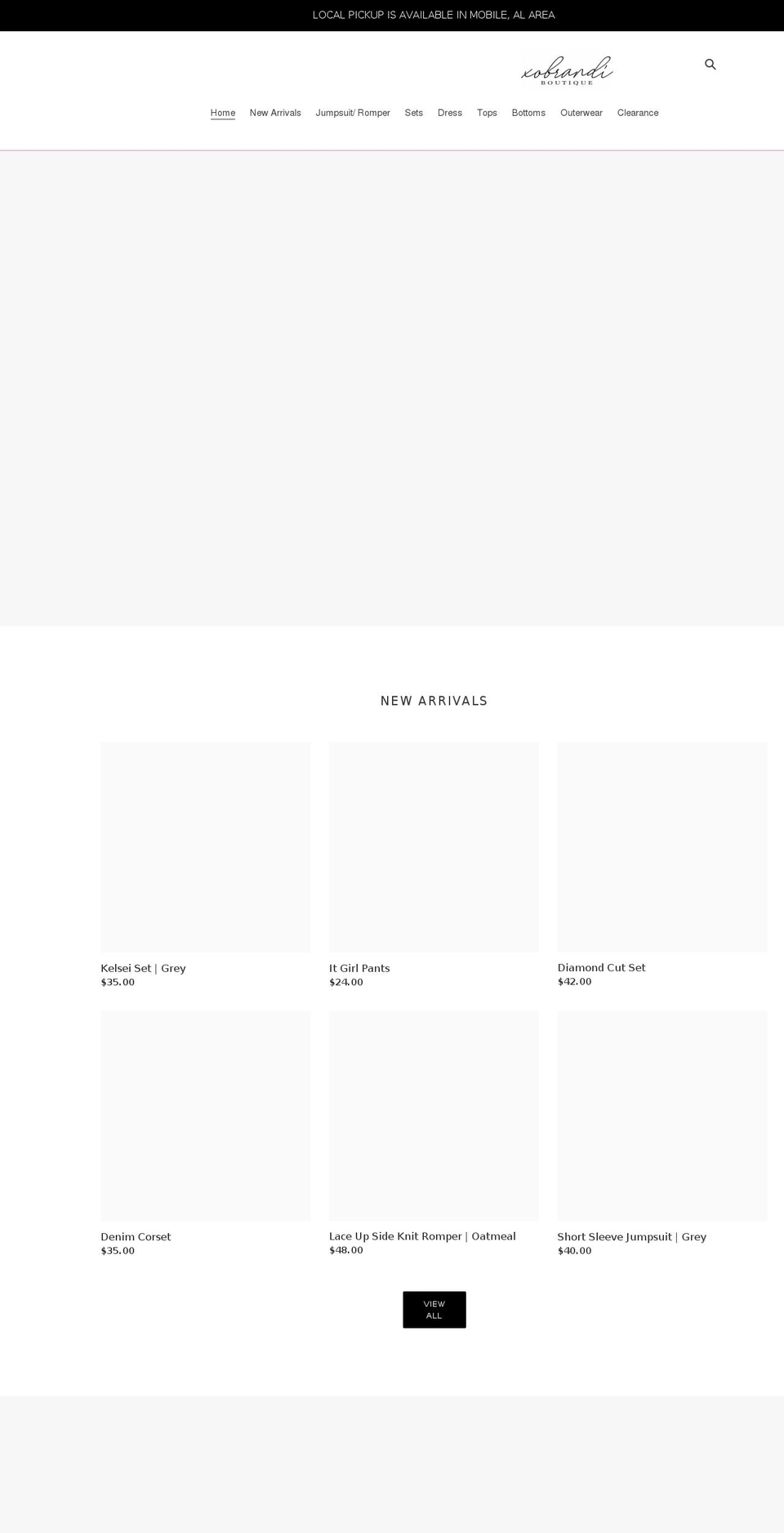 shopxobrandi.com shopify website screenshot