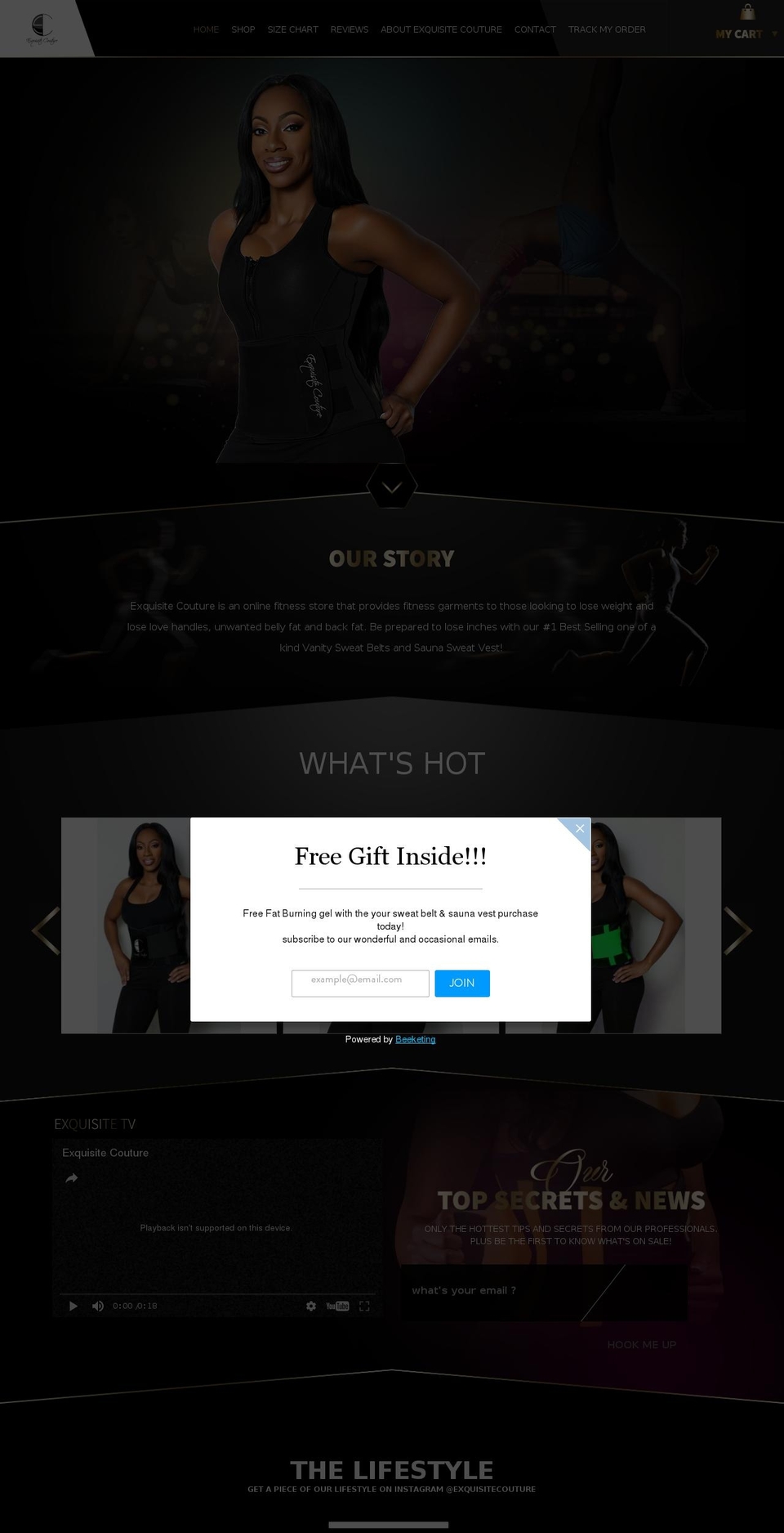 shopxquisite.com shopify website screenshot