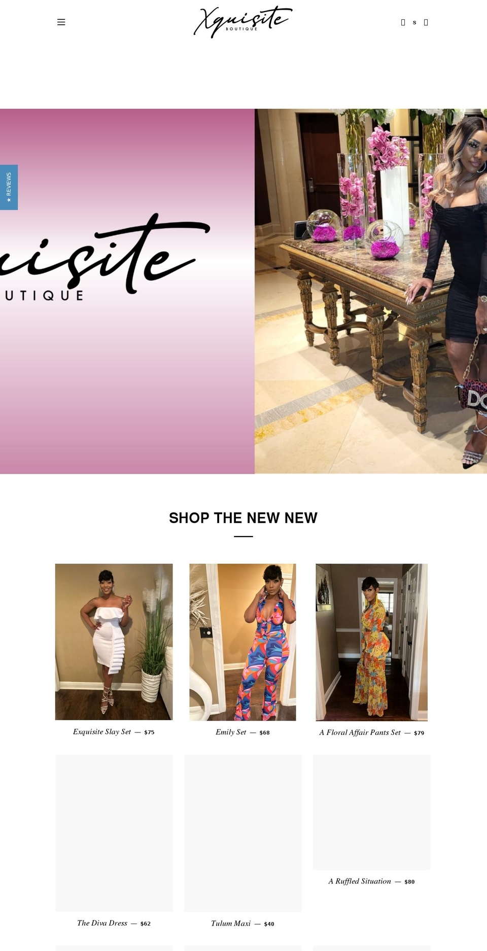 shopxquisiteboutique.com shopify website screenshot