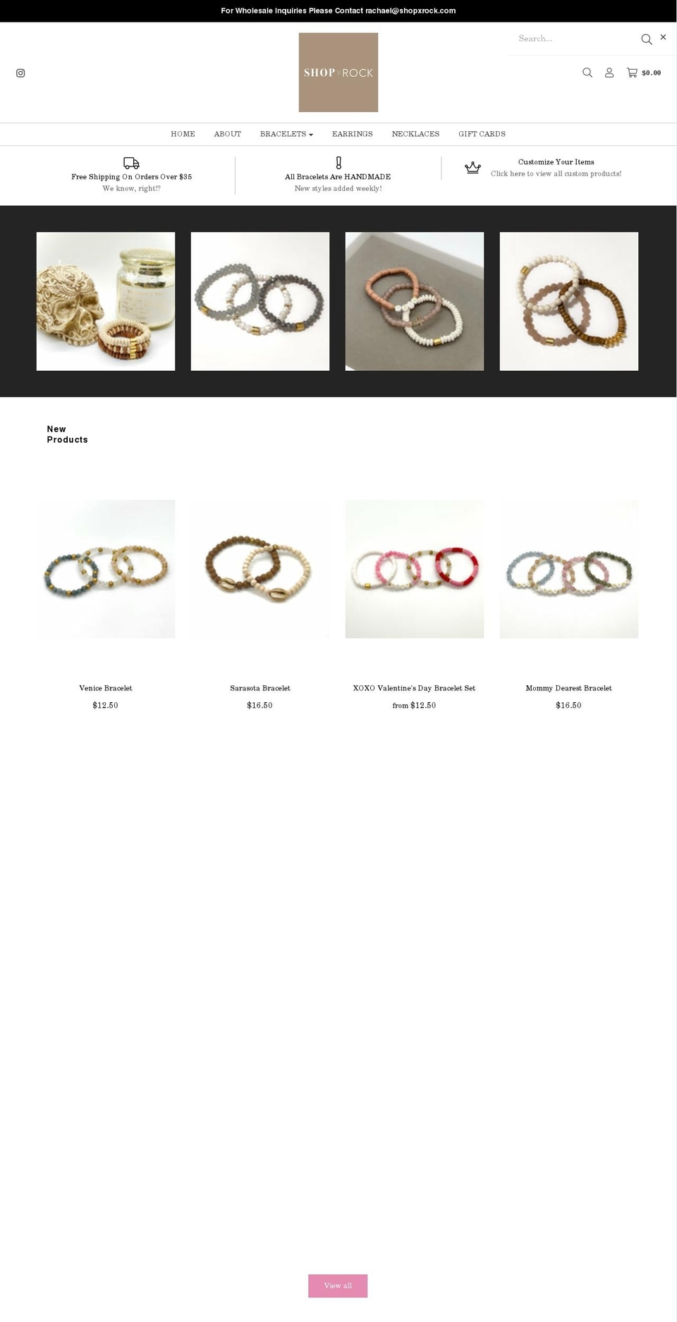 shopxrock.com shopify website screenshot