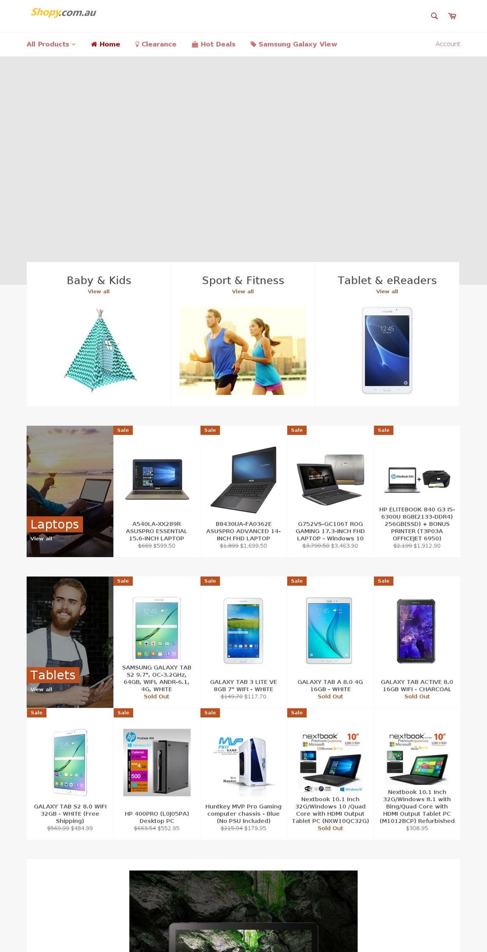 shopy.com.au shopify website screenshot