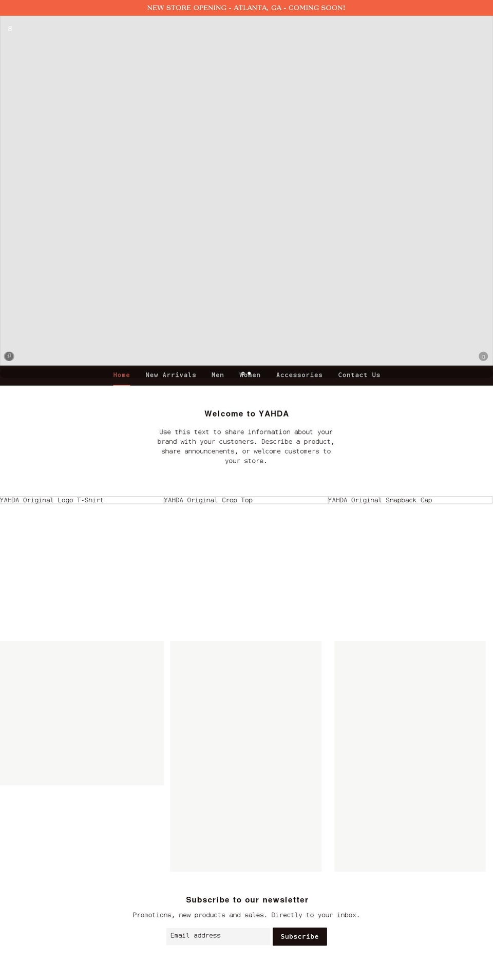 shopyahda.com shopify website screenshot