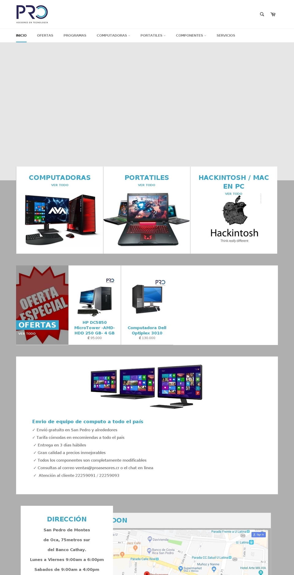 shopycr.com — Shopify storefront screenshot