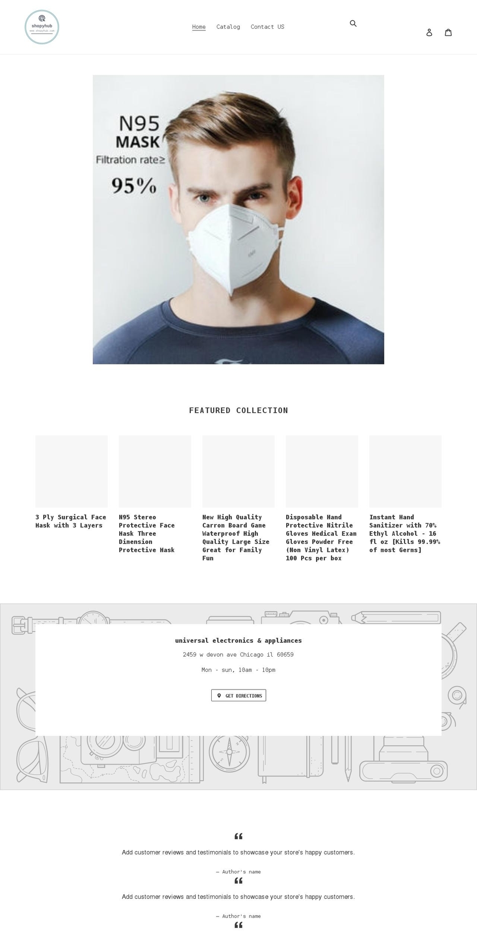 shopyhub.com shopify website screenshot