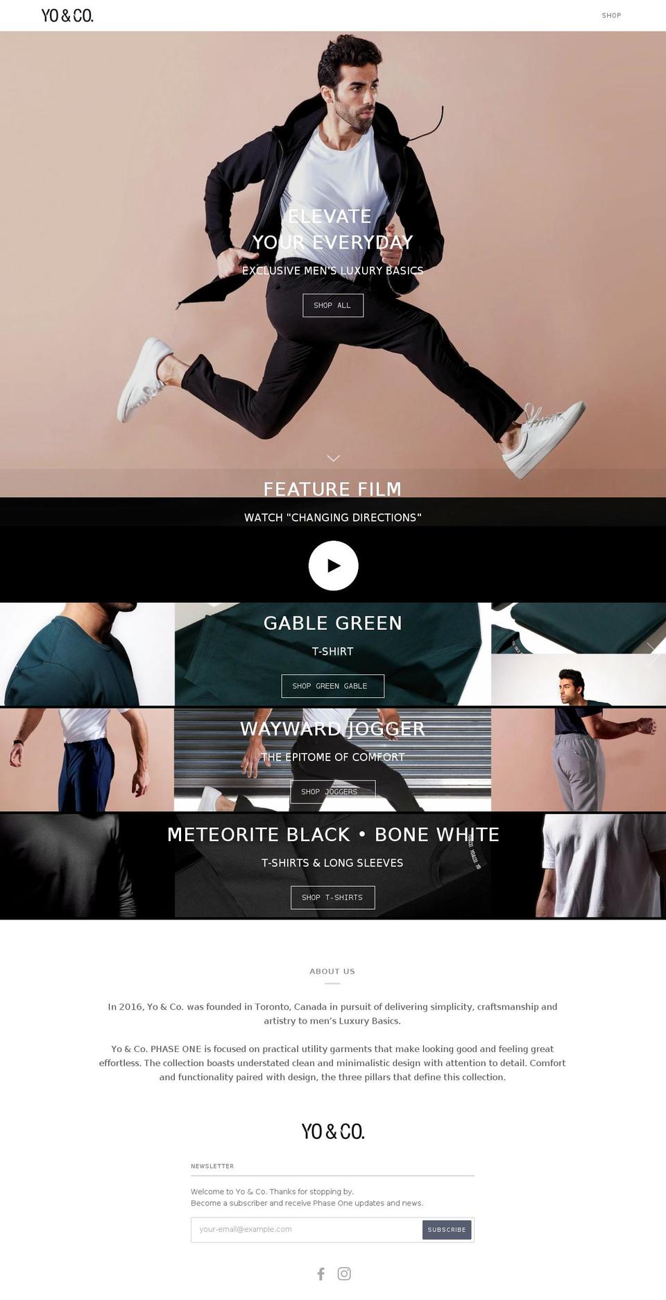 shopyoandco.com — Shopify storefront screenshot