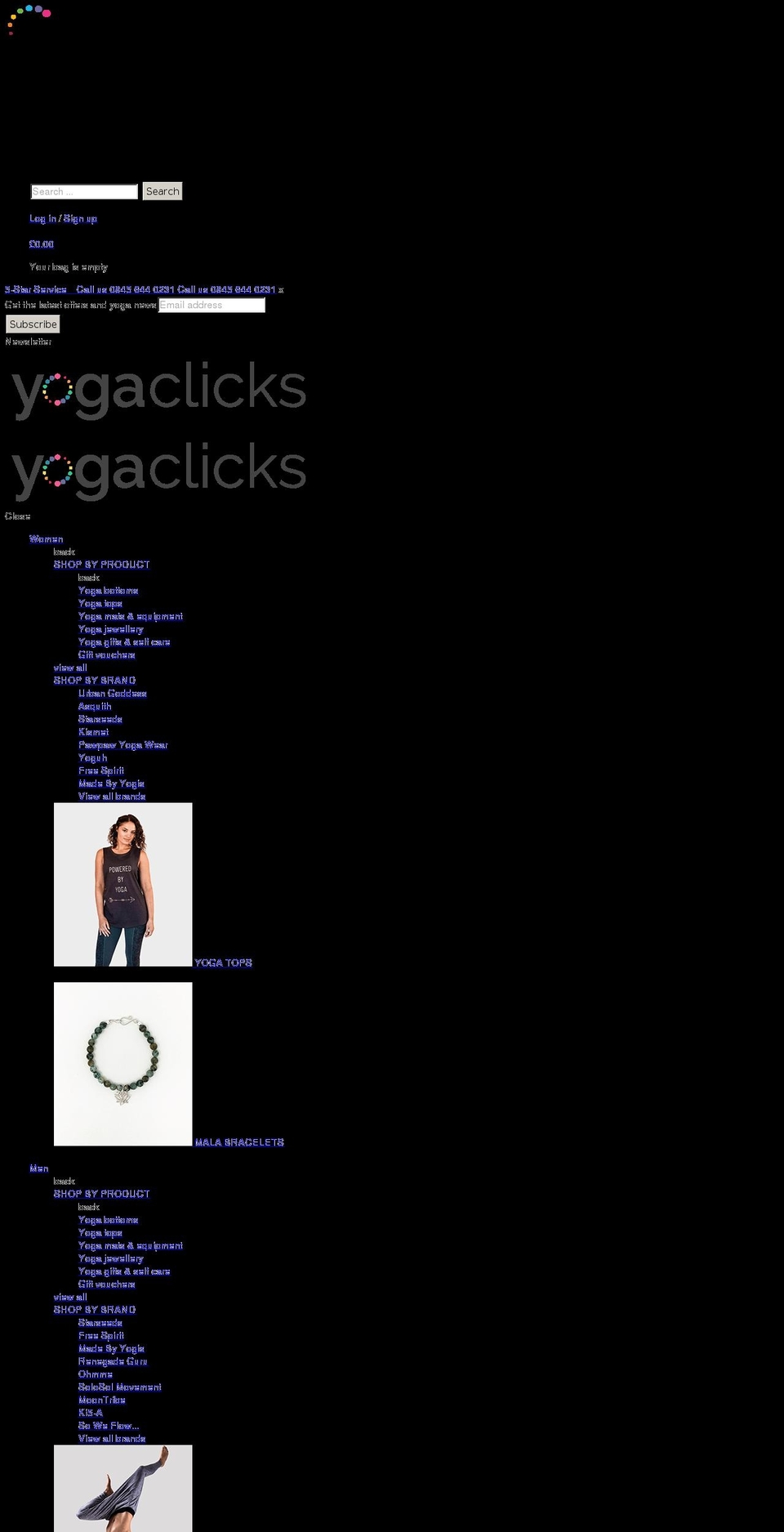 shopyour.yoga shopify website screenshot