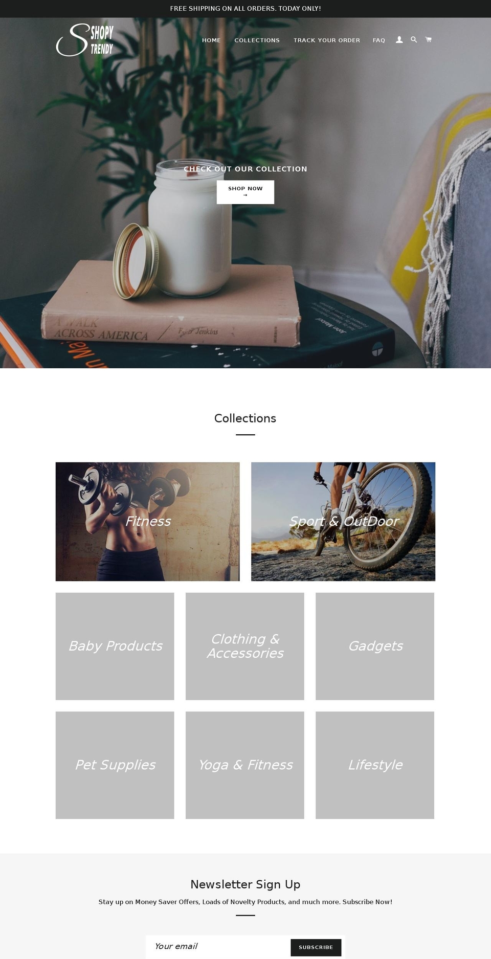 shopytrendy.com shopify website screenshot