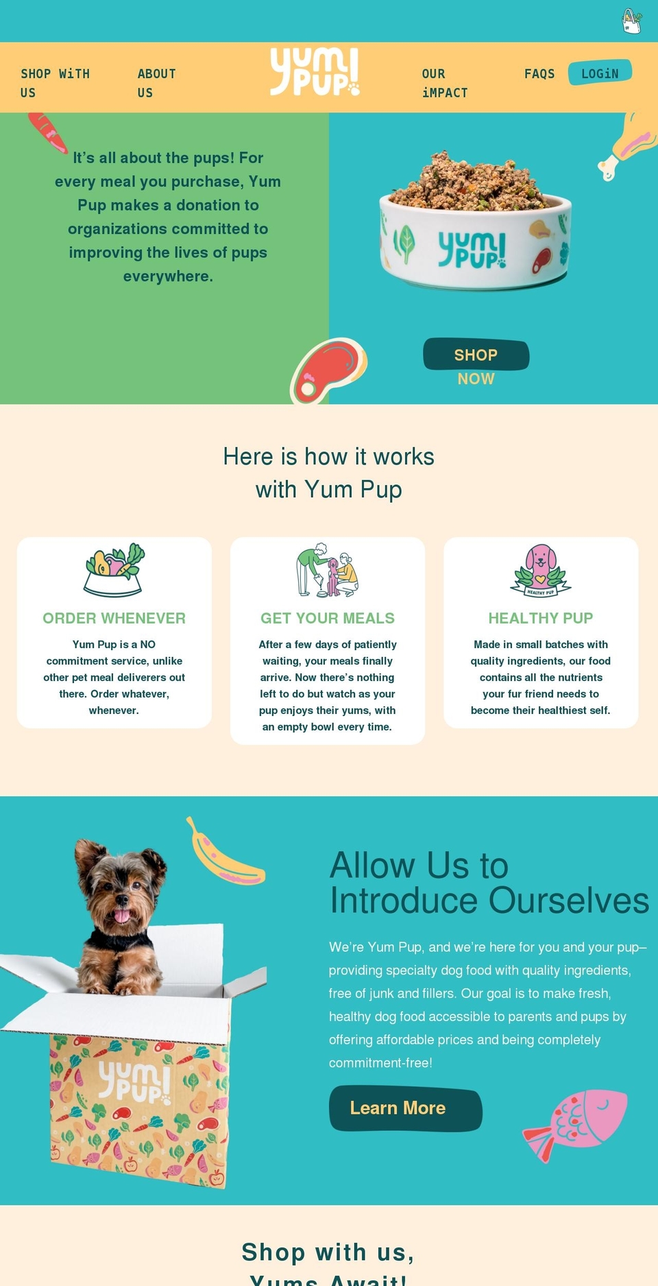 shopyumpup.com shopify website screenshot