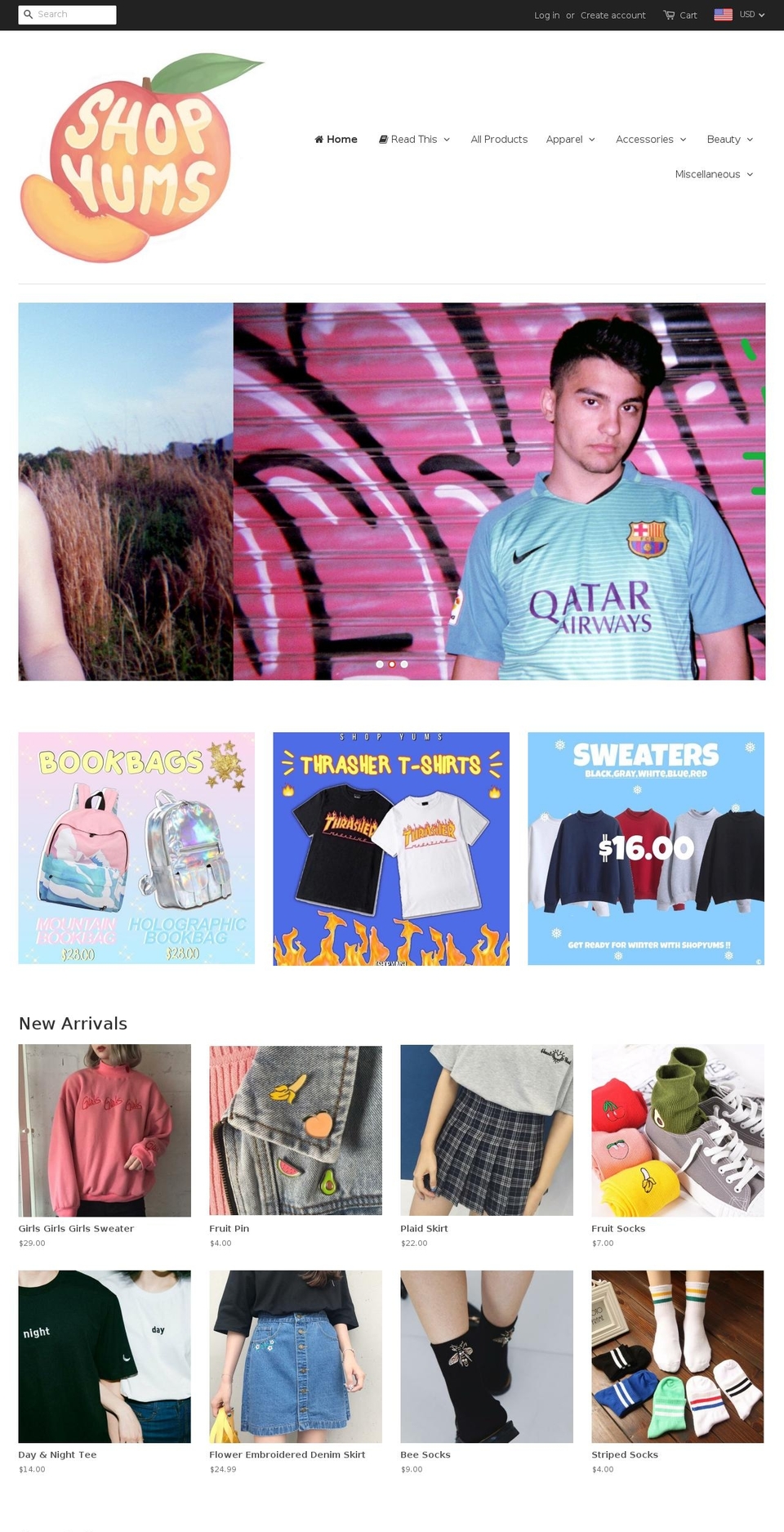 shopyums.com — Shopify storefront screenshot