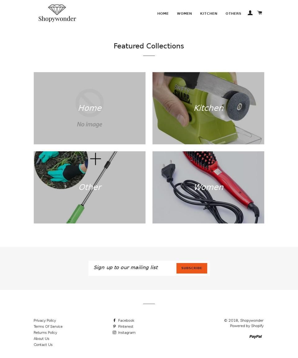 purchase-your-own-copy-support-develiper Shopify theme site example shopywonder.com