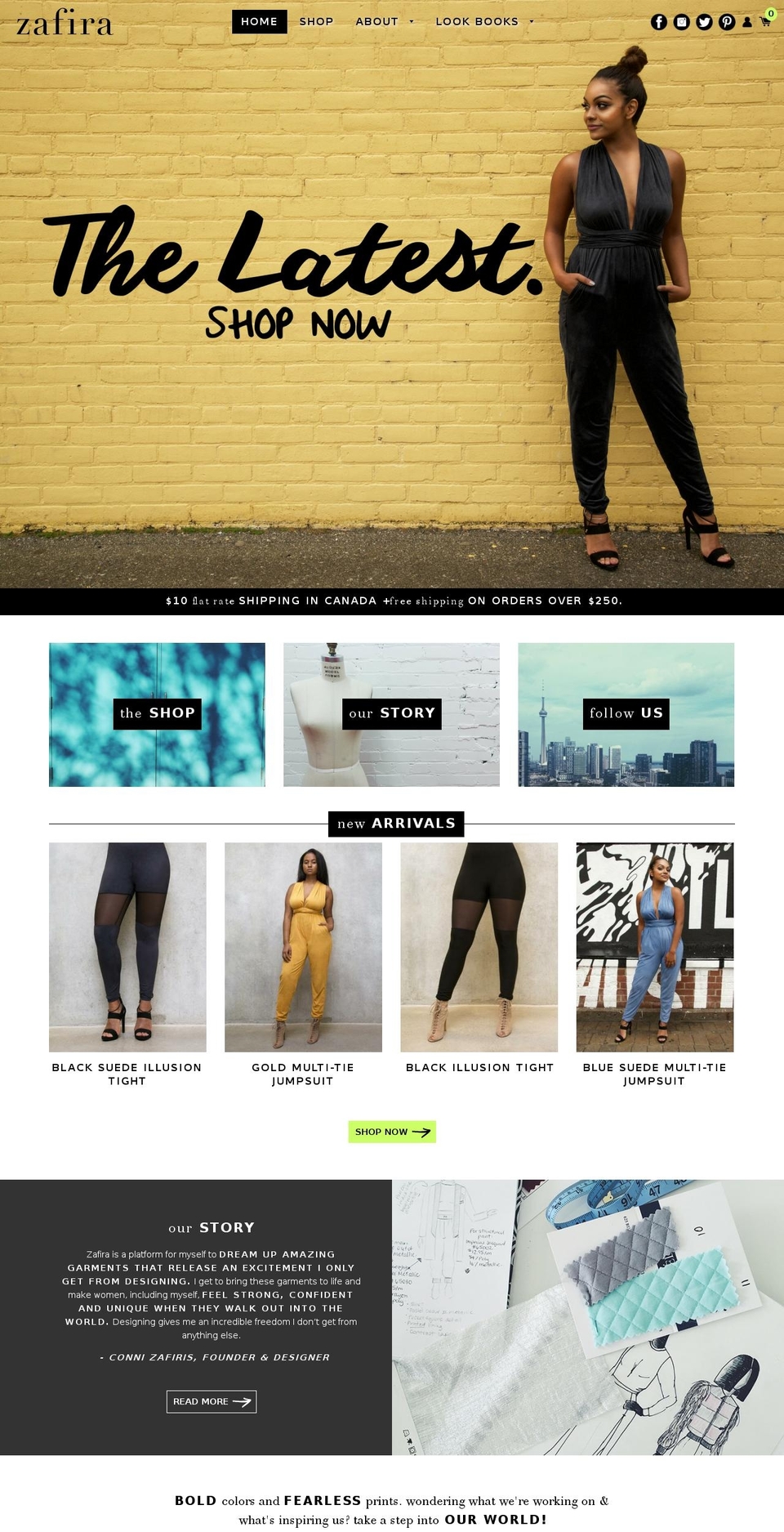 shopzafira.com shopify website screenshot