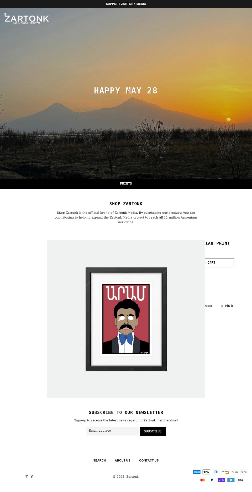shopzartonk.com shopify website screenshot