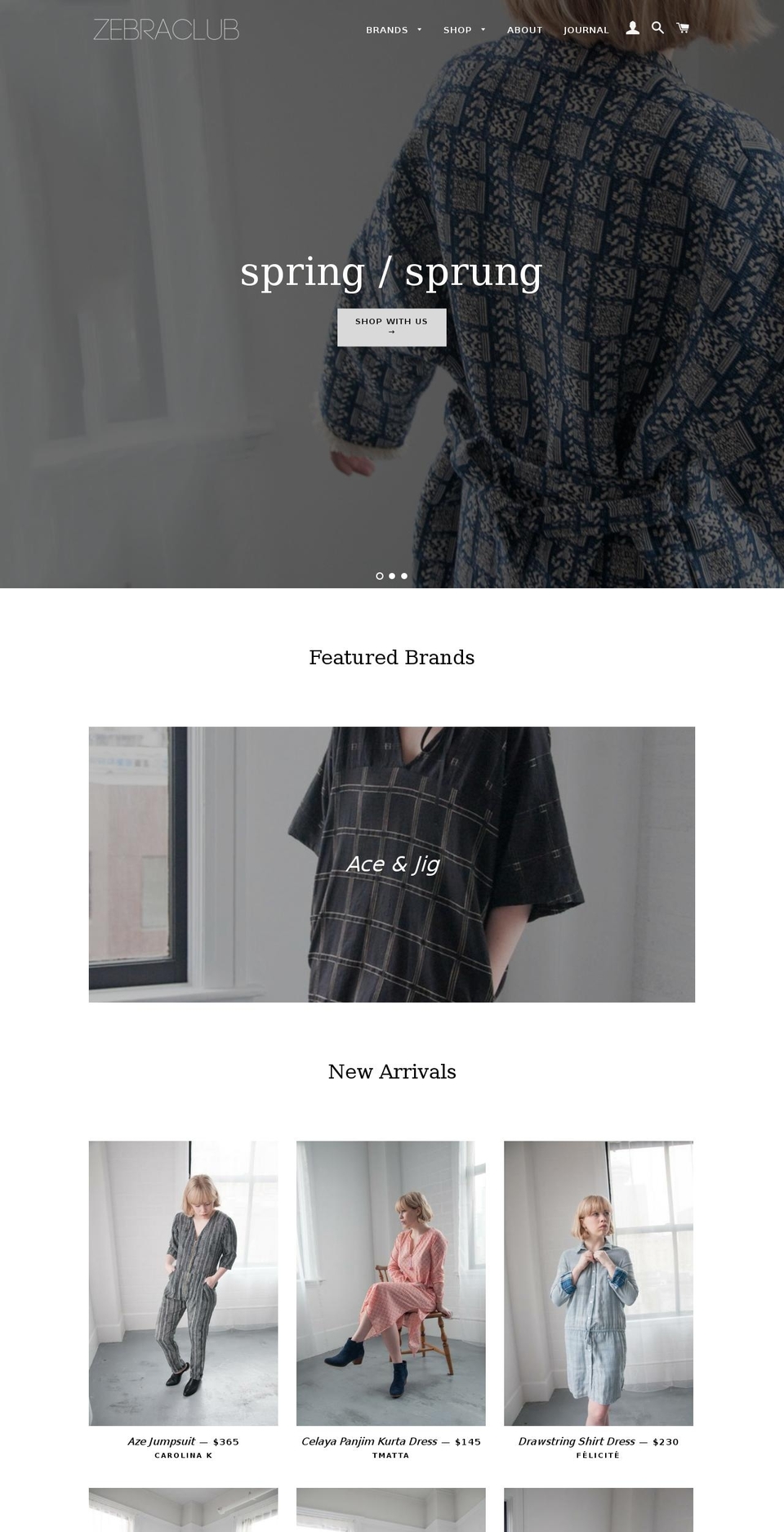 shopzebraclub.com shopify website screenshot