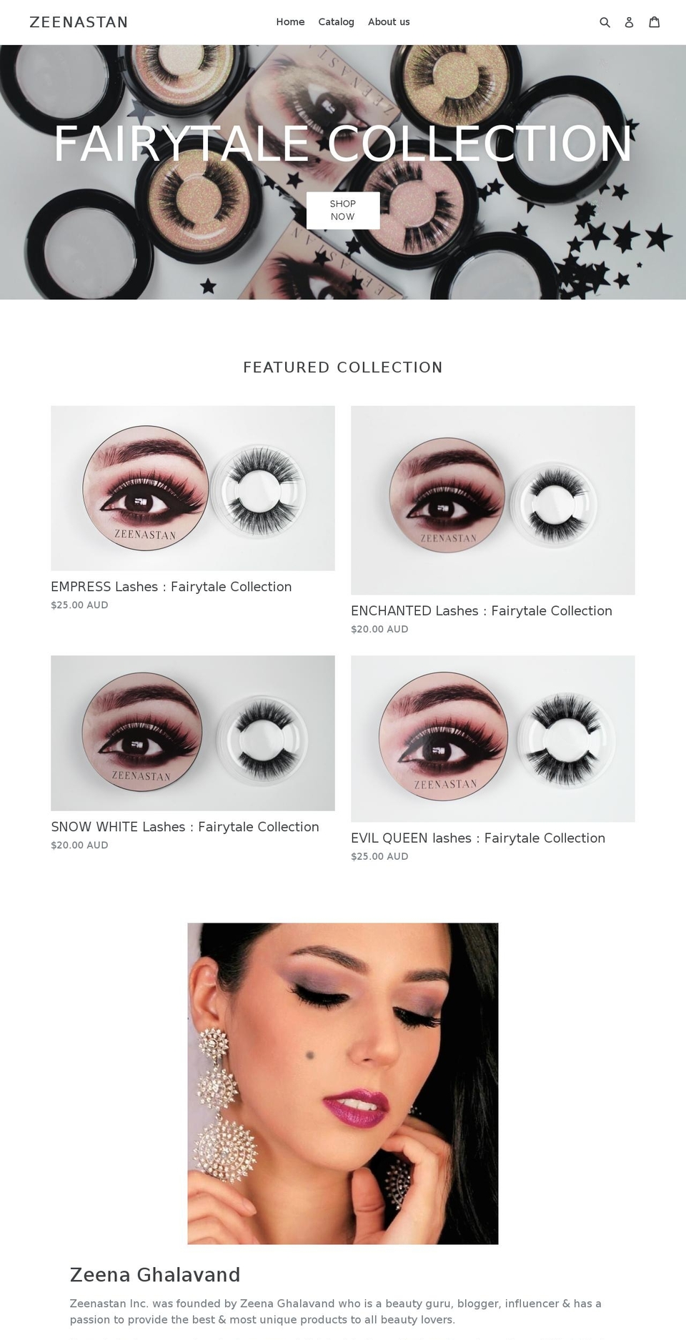 shopzeenastan.com — Shopify storefront screenshot