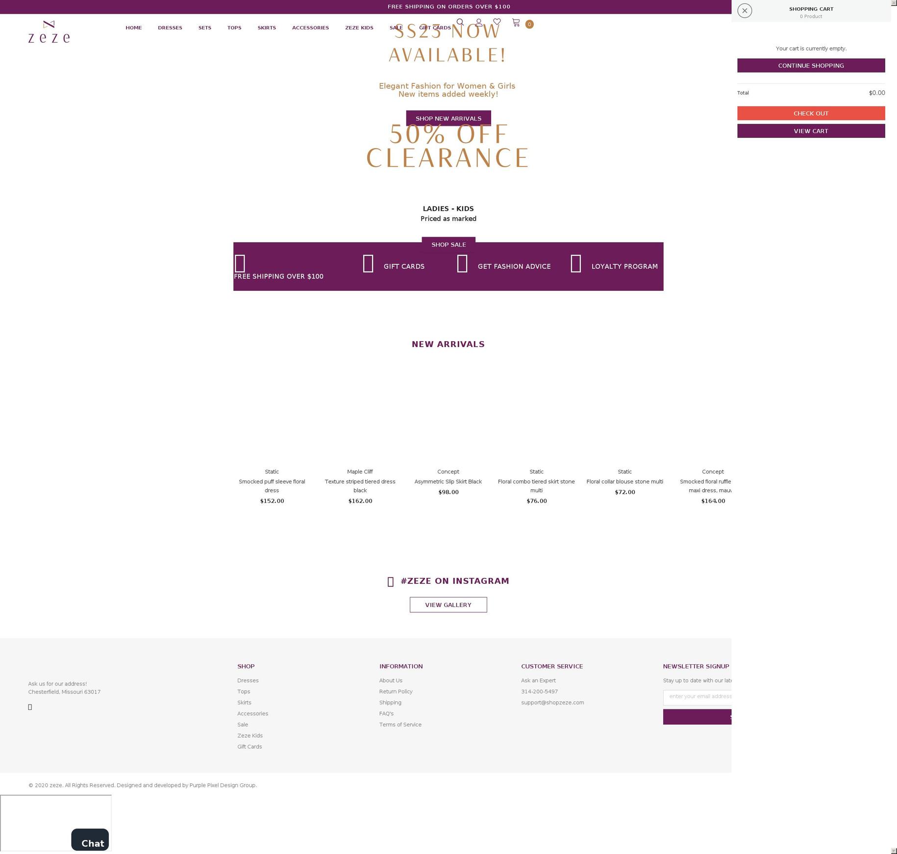 shopzeze.com shopify website screenshot