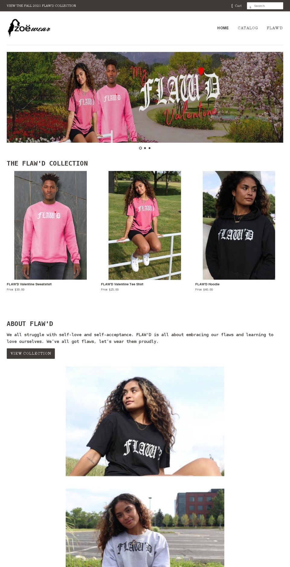 shopzoewear.com shopify website screenshot