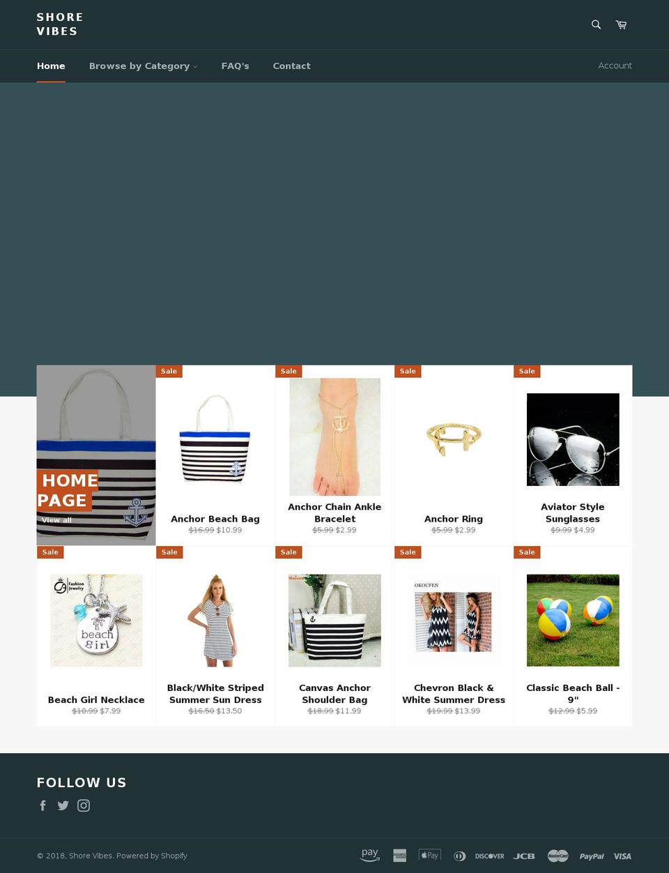 shore-vibes.com — Shopify storefront screenshot