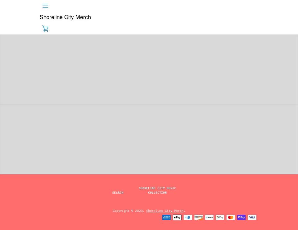shorelinecitymerch.com shopify website screenshot