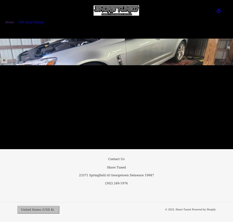 shoretuned.com shopify website screenshot