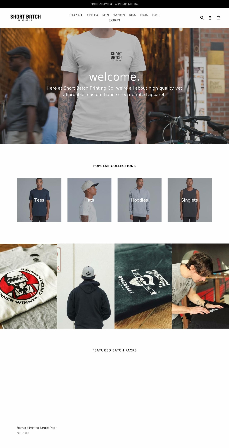 shortbatch.com.au shopify website screenshot