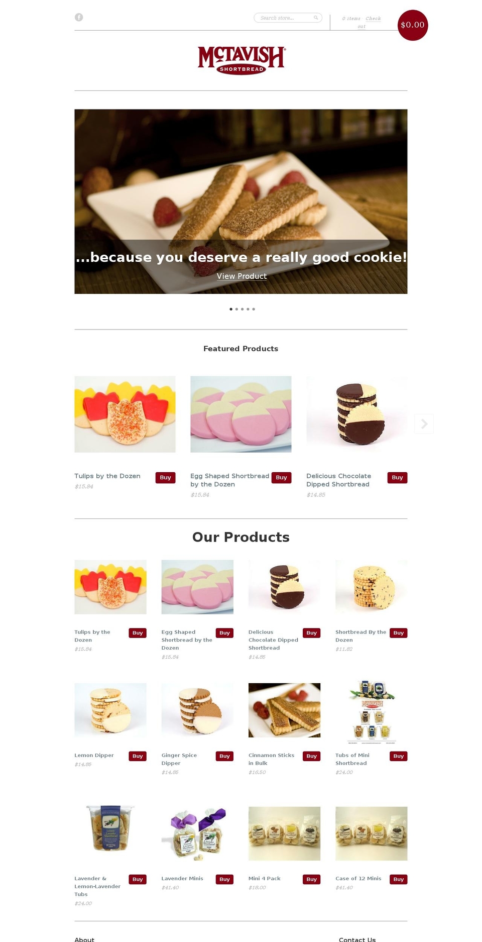 shortbreadbites.com shopify website screenshot