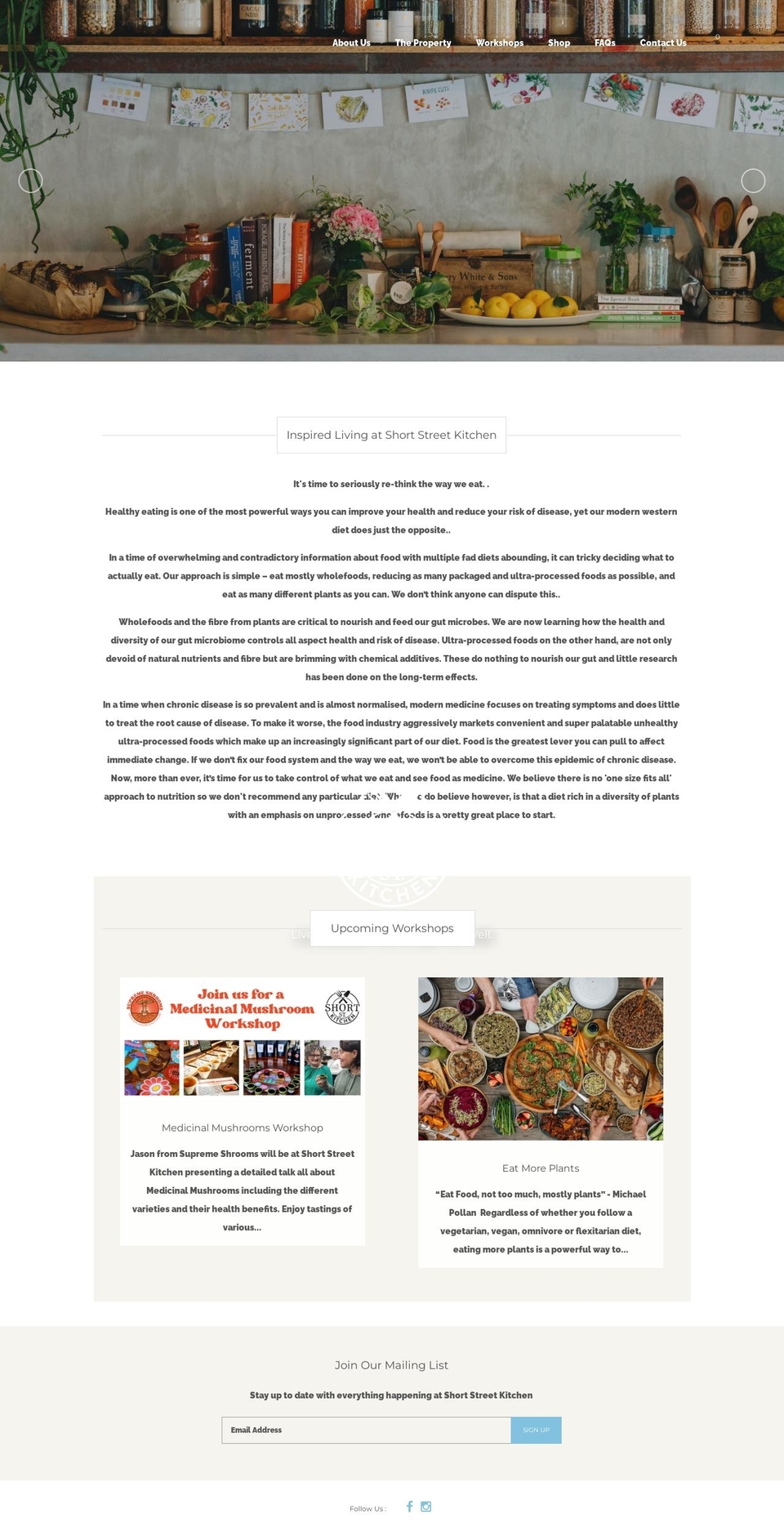 shortstreetkitchen.com.au shopify website screenshot