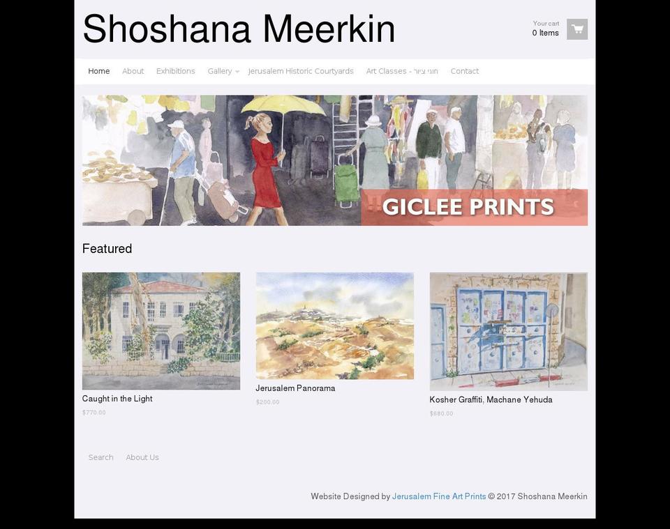 shoshanameerkin.com shopify website screenshot