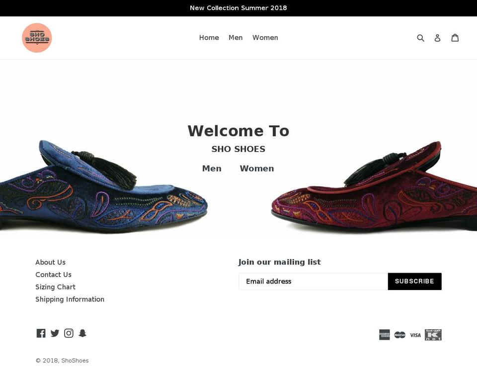 14Mar18 Bold Debut Shopify theme site example shoshoes.com