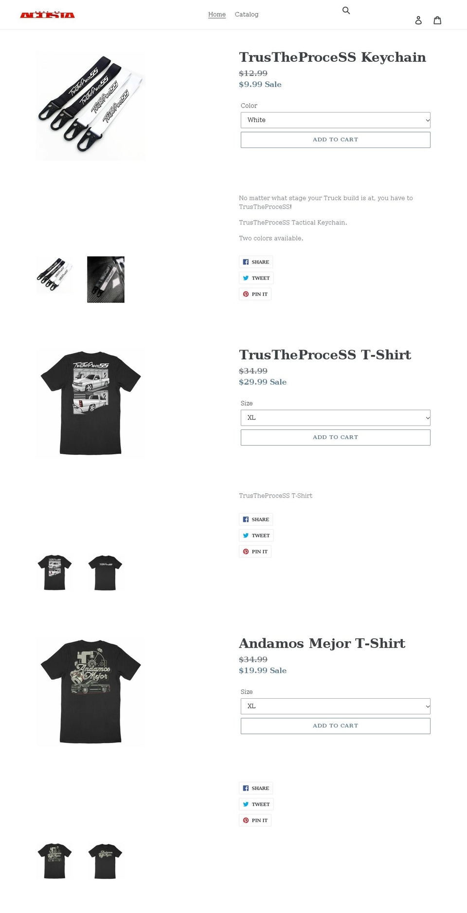 shotbyacosta.com shopify website screenshot