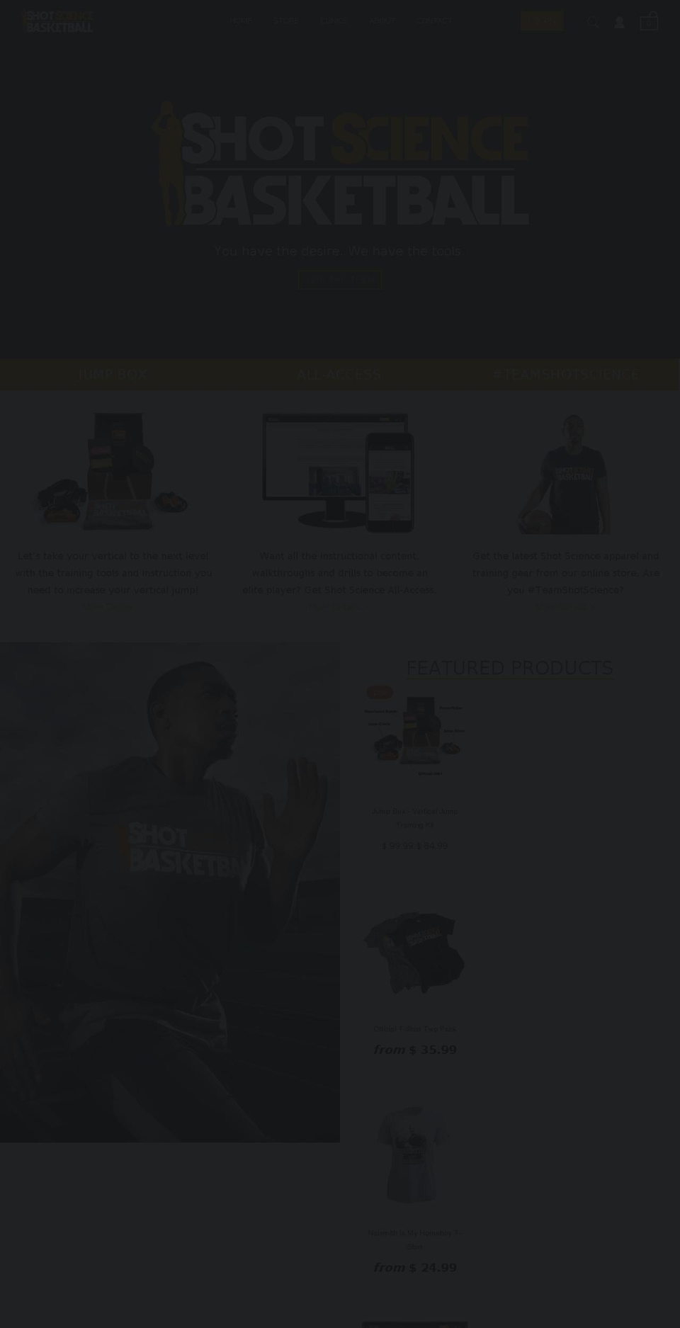 shotscience.com shopify website screenshot