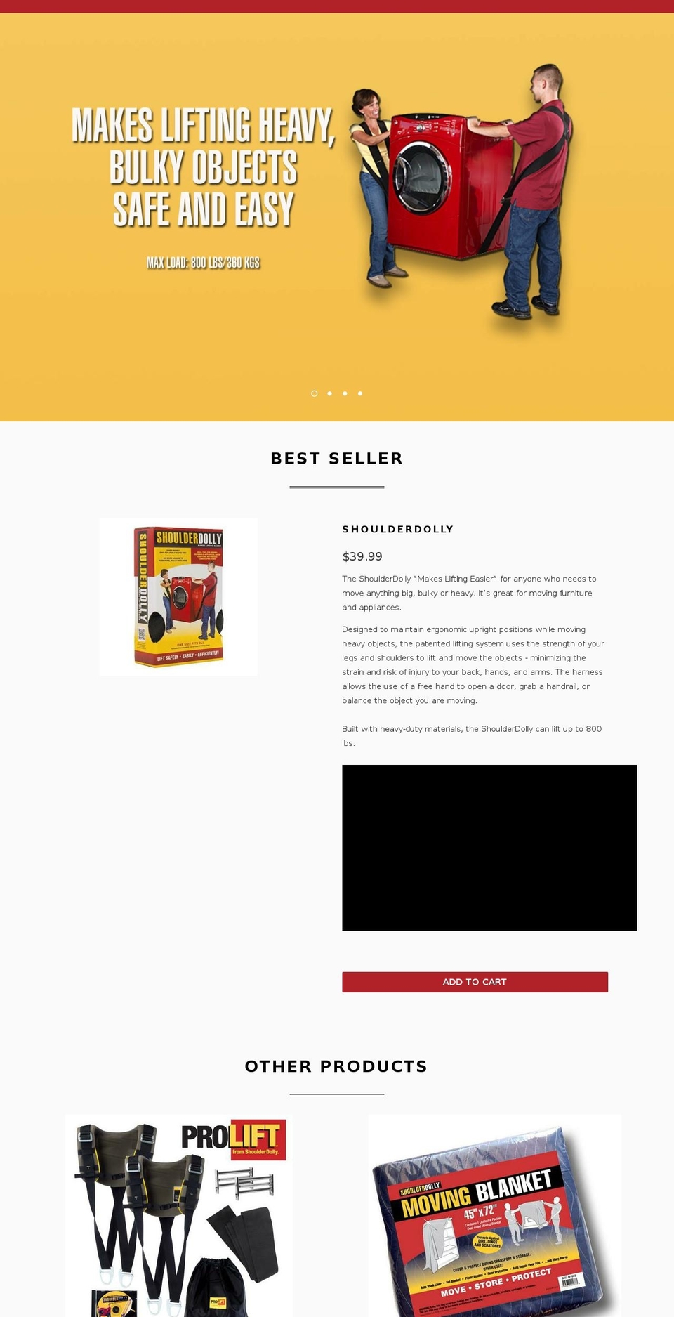 shoulderdolly.ca shopify website screenshot