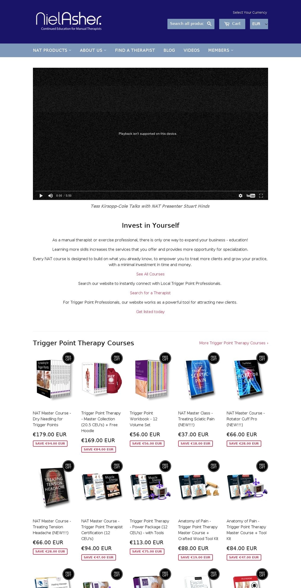 shoulderhealthnetwork.com shopify website screenshot