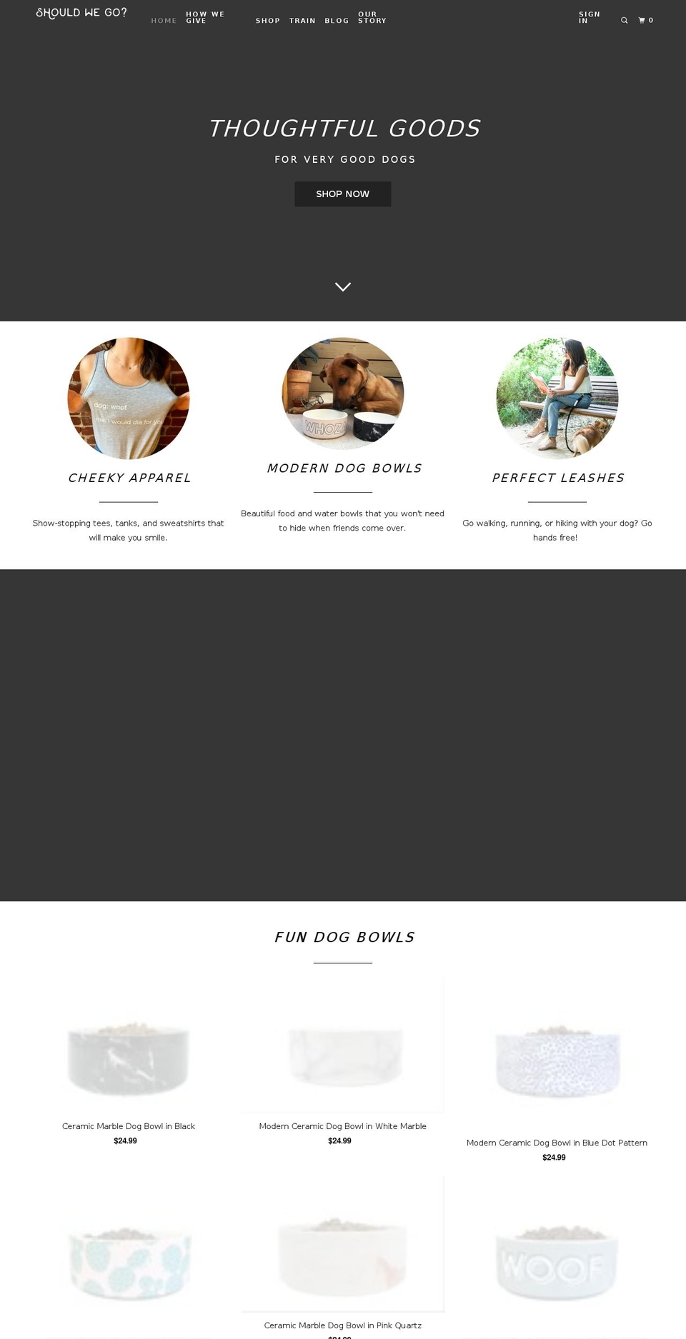 shouldwegopet.com shopify website screenshot