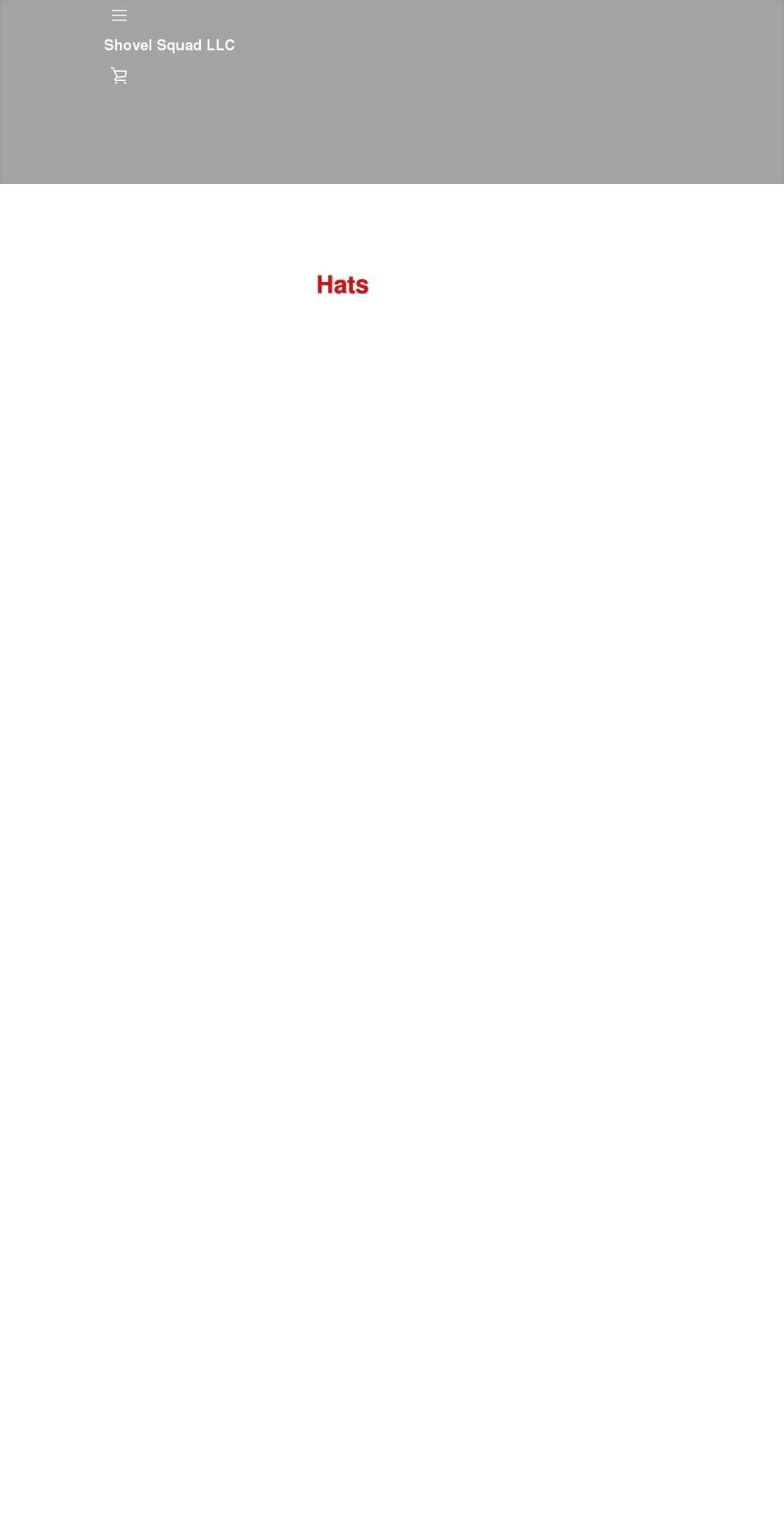 shovelsquadapparel.com shopify website screenshot