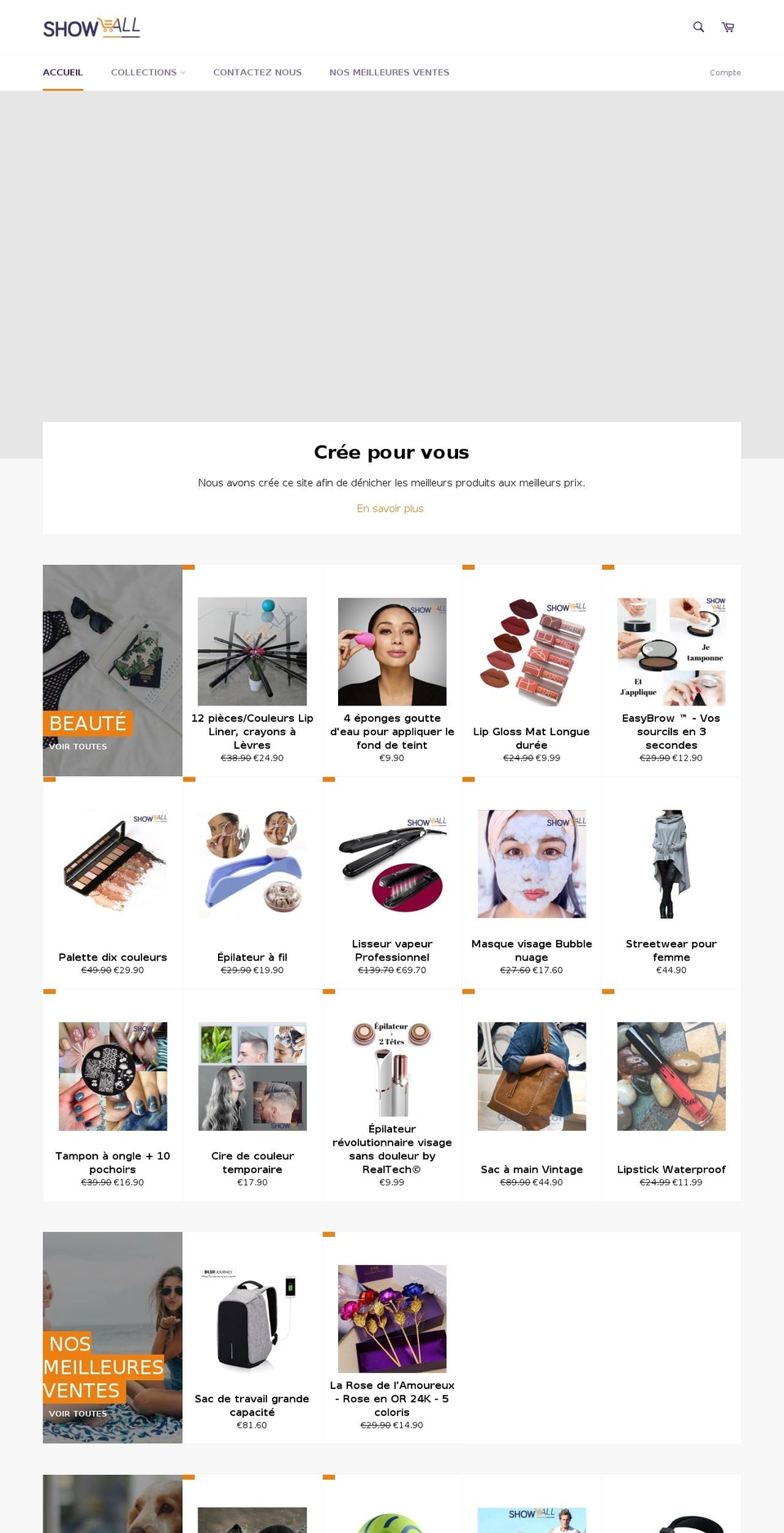 show-all.com — Shopify storefront screenshot