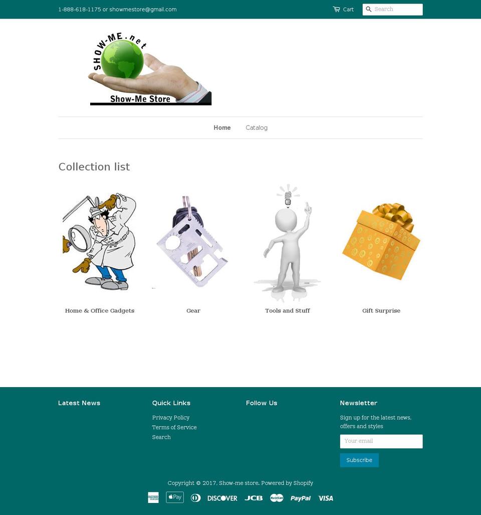 show-me.net shopify website screenshot