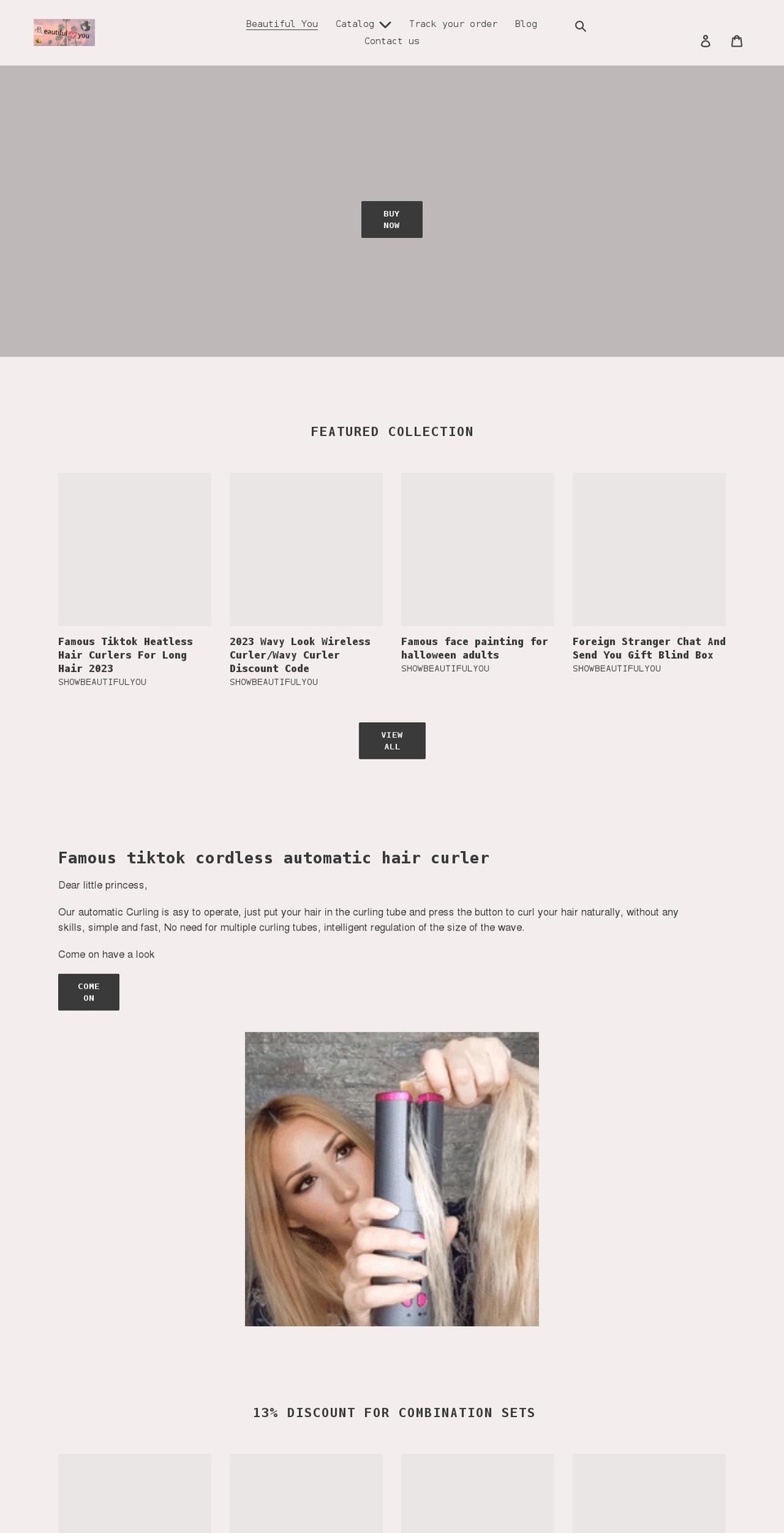 showbeautifulyou.com shopify website screenshot
