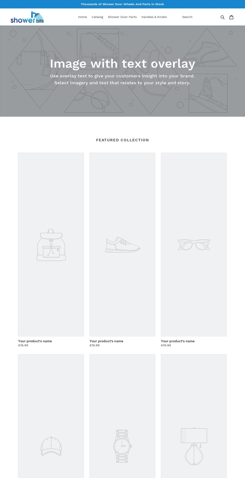 showerbits.com — Shopify storefront screenshot