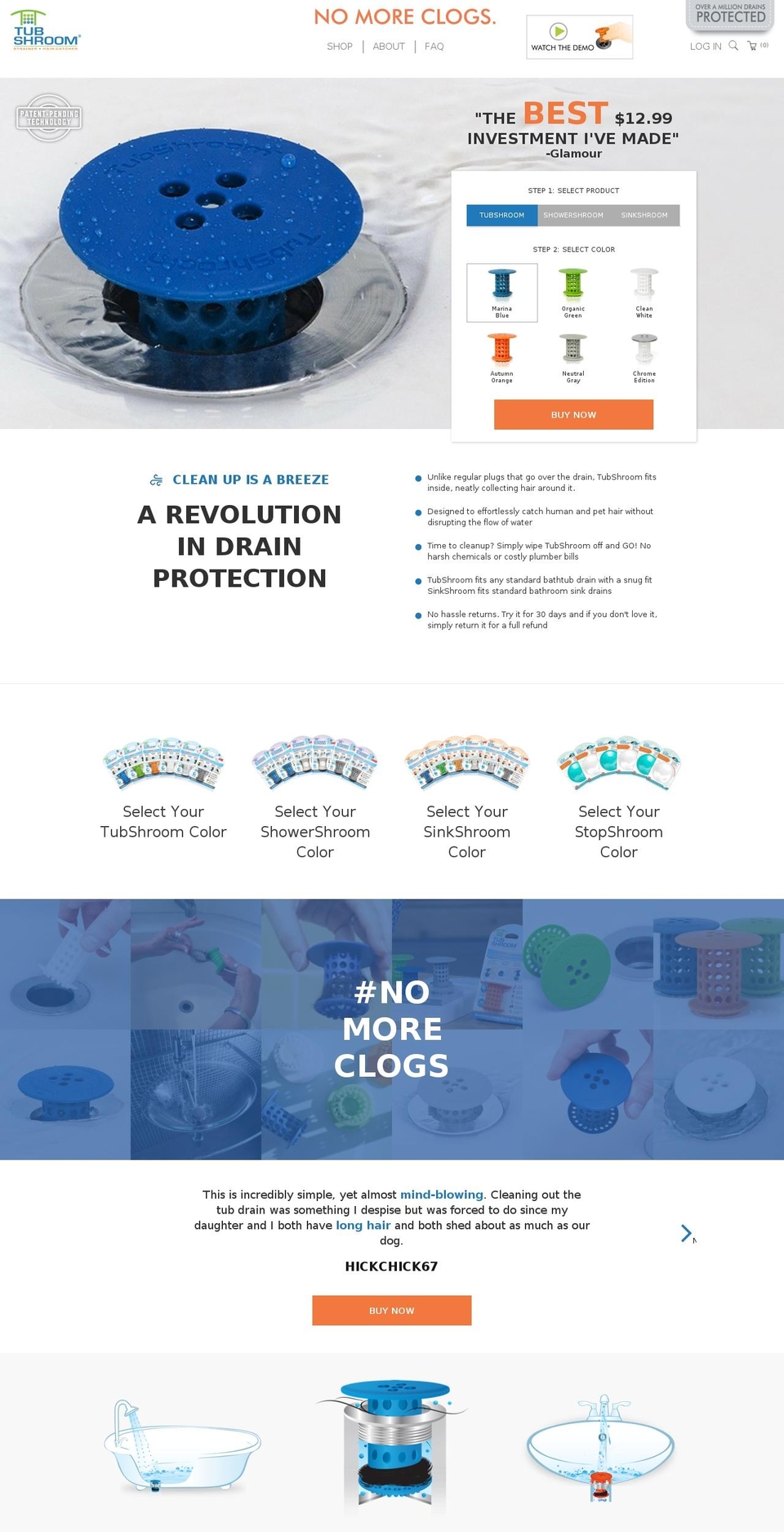 showershroom.com shopify website screenshot