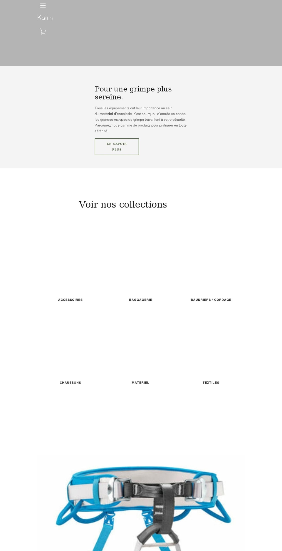 showroom-kairn.myshopify.com shopify website screenshot