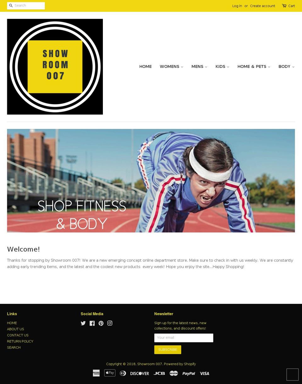 showroom007.com — Shopify storefront screenshot
