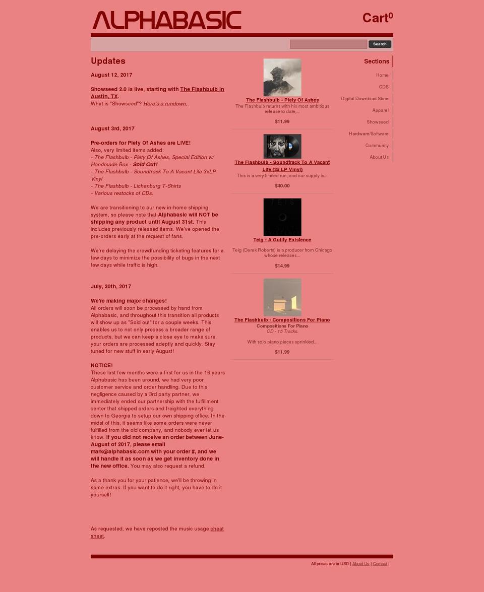 showseed.com — Shopify storefront screenshot