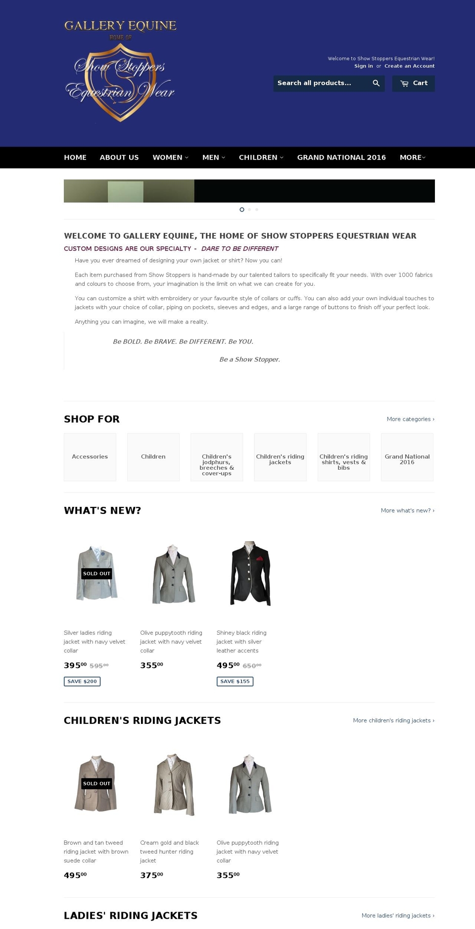 showstoppers.net.au shopify website screenshot