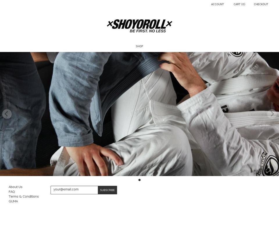 shoyoroll.com shopify website screenshot