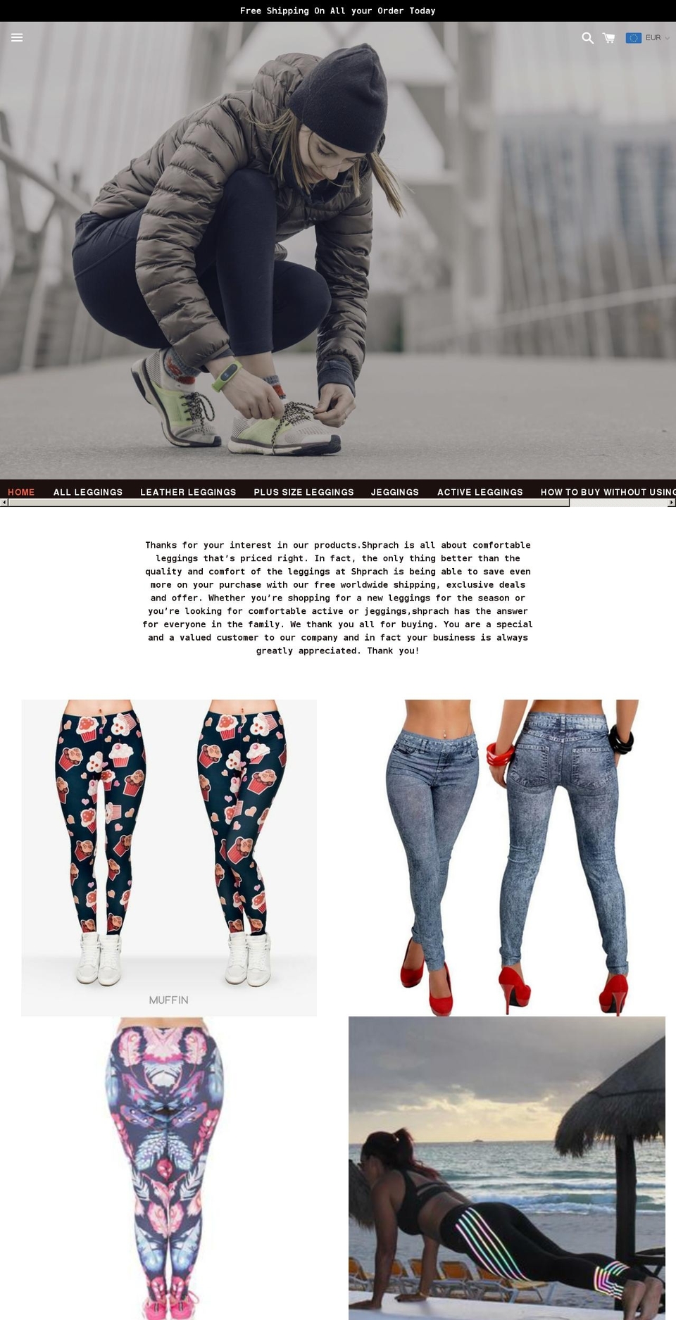shprach.com — Shopify storefront screenshot