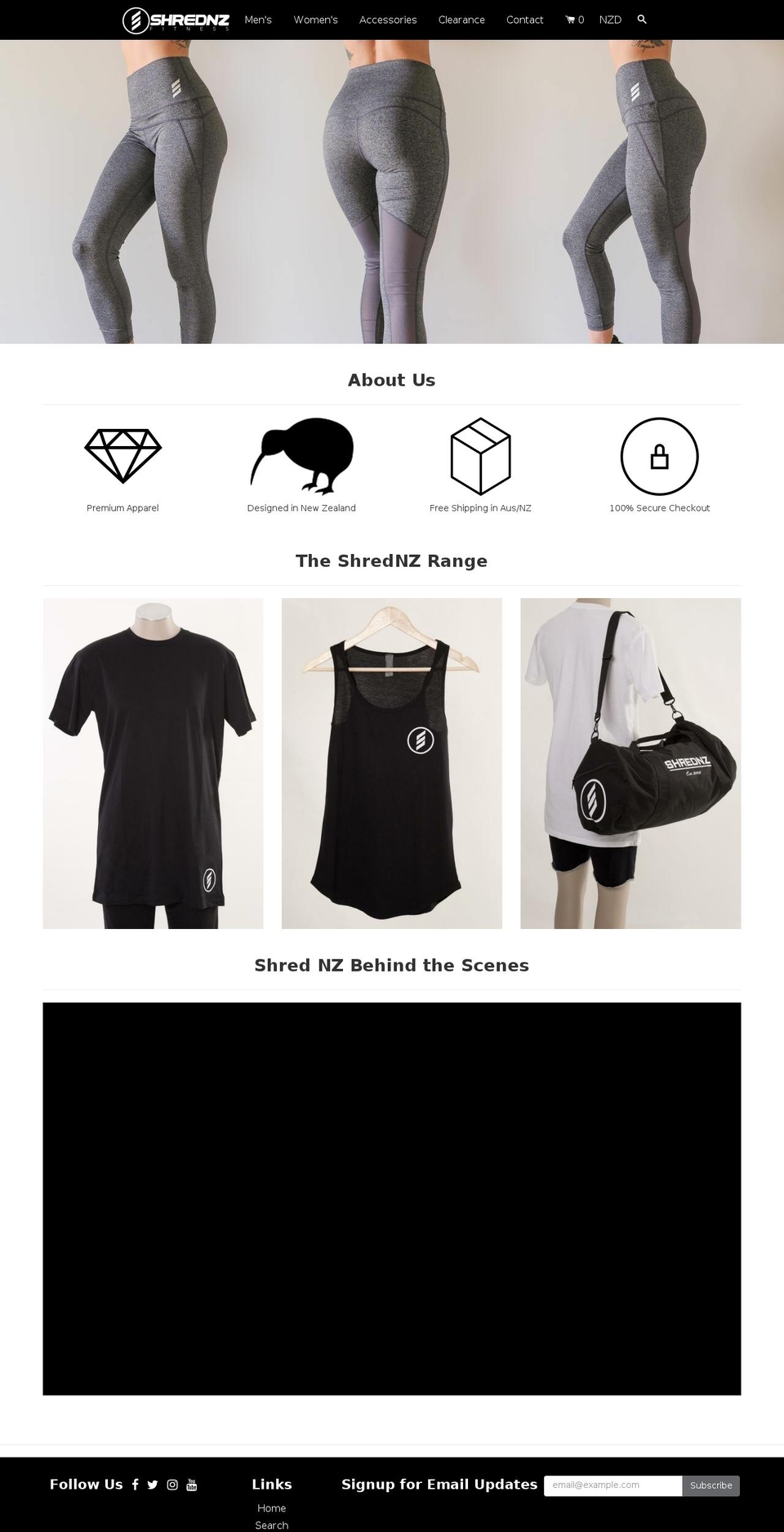 shrednz.com — Shopify storefront screenshot