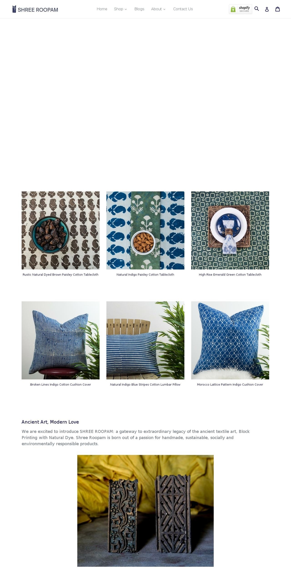 shreeroopam.com shopify website screenshot