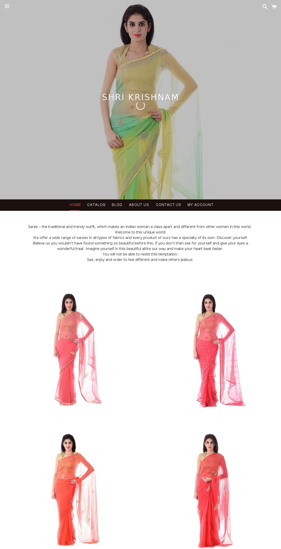 shrikrishnam.com shopify website screenshot
