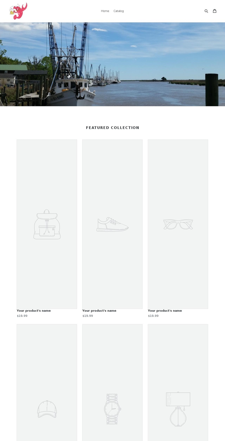 shrimppimp.net shopify website screenshot